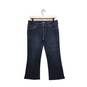 D. Jeans Juniors Dark Wash Mid-Rise Flare Leg Jeans Sz 11